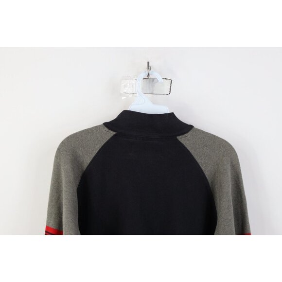 Vtg 90s Polo Sport Ralph Lauren Mens L Spell Out Striped Knit Half Zip Sweater - Picture 13 of 14